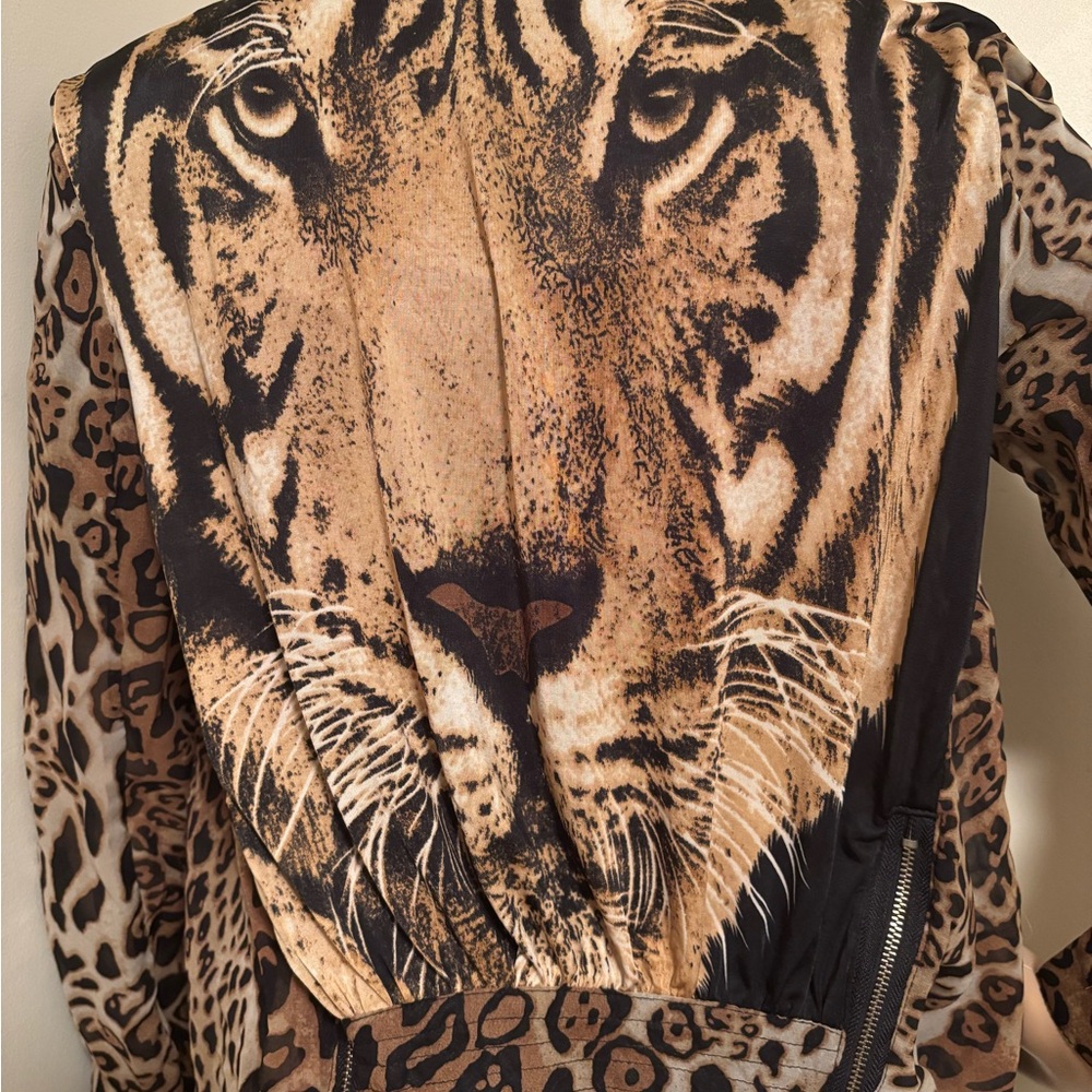 Tiger Print Cardigan